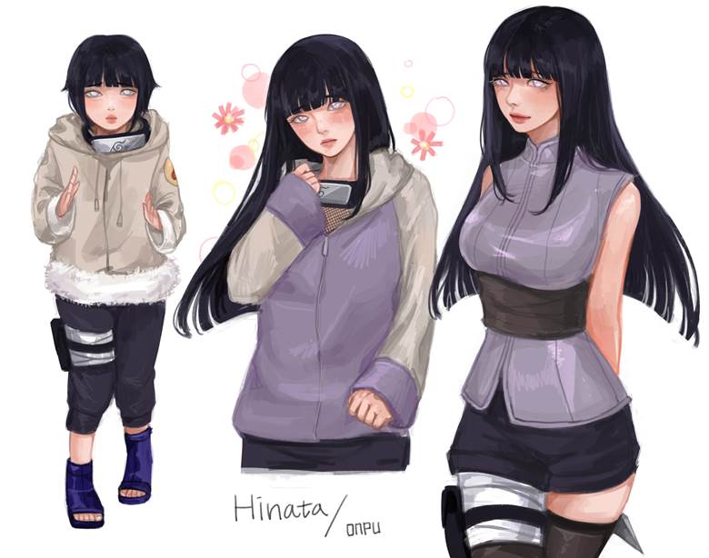 日向雏田, 鸣人 or 火影, 女孩子, 雏田, Naruto 100+ Bookmarks, 雏田欧派, age progression