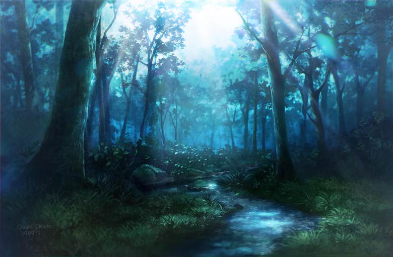 森の奥|逢坂ちひろ的pixiv风景插画图片
