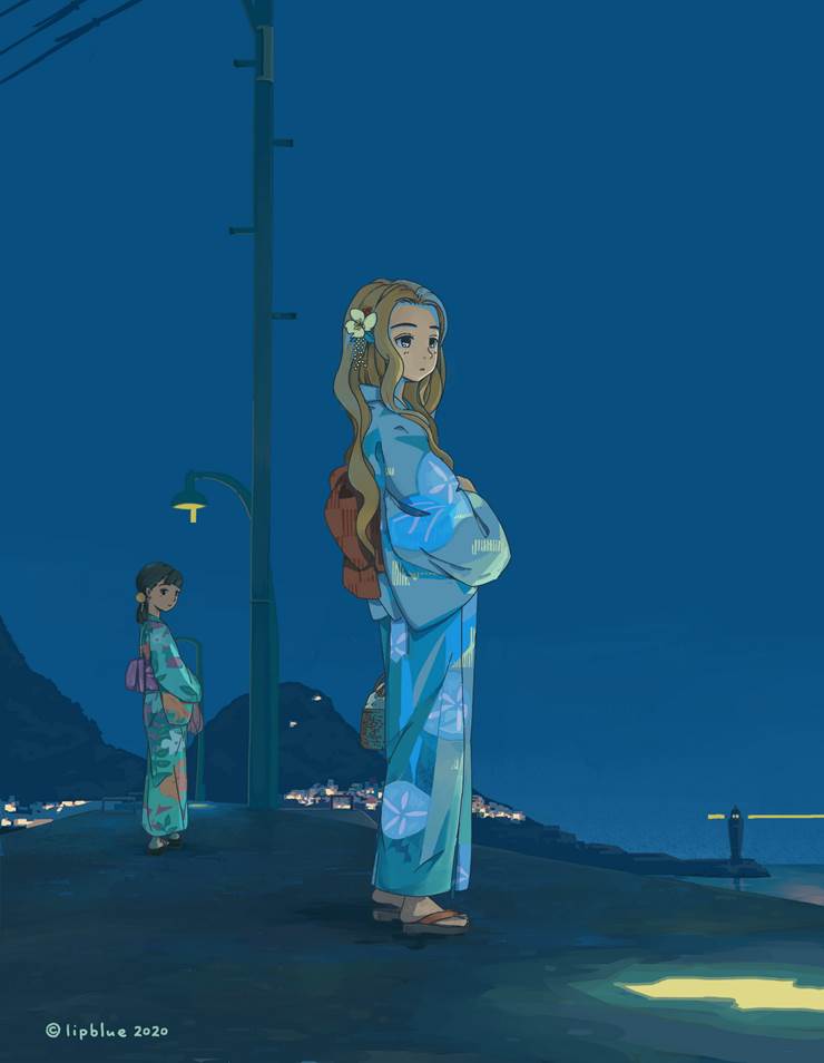与生俱来的孤独感_P站画师くちびる作品集精选_ID114886