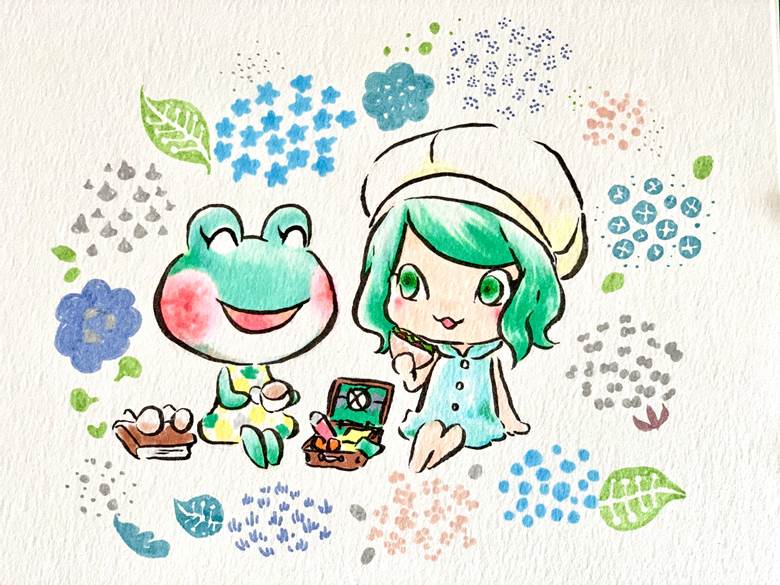 copic马克笔, sketchbook, analog illustration, 手绘, 动物之森系列, 集合！动物森友会！, 动森