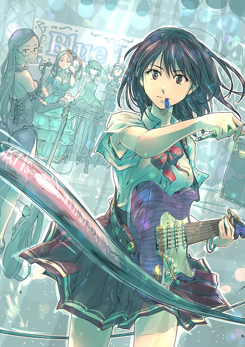原创, 女孩子, 乐器, band, 吉他, drums, girl with guitar