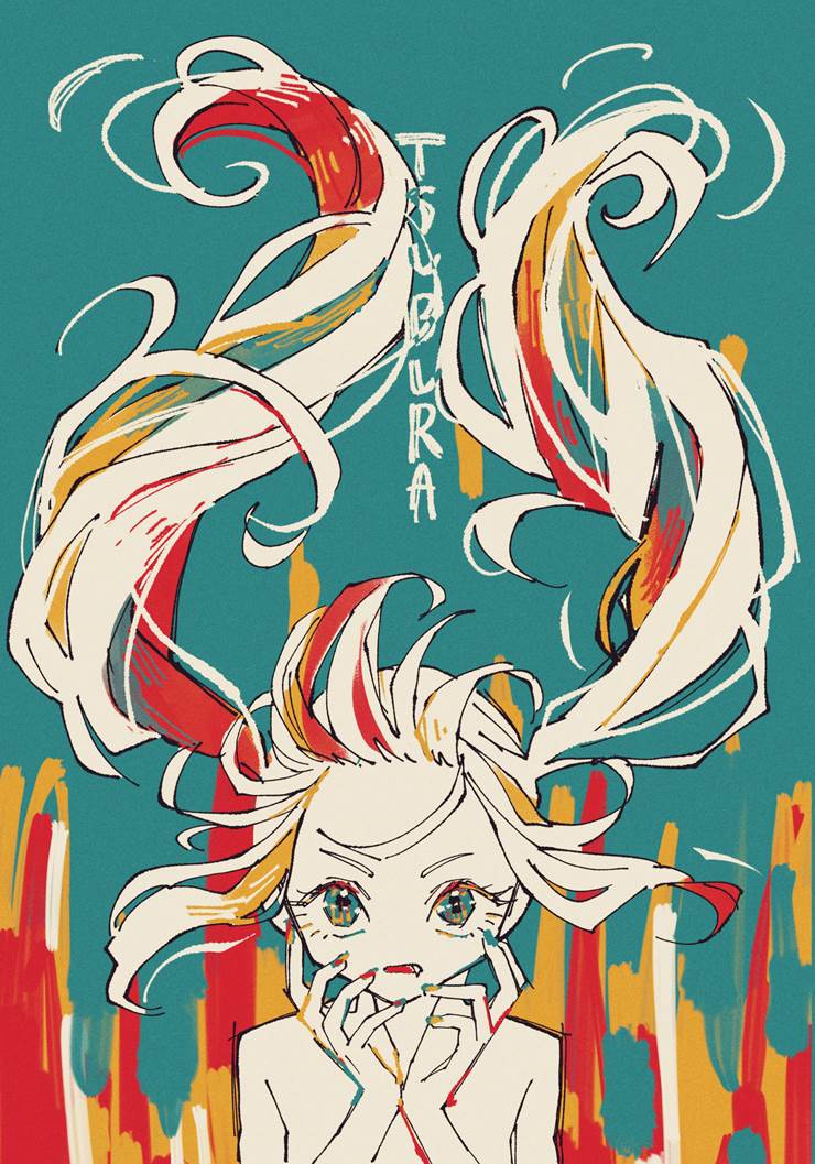 原创, 双马尾, 女孩子, 插画, 原创5000users加入书籤