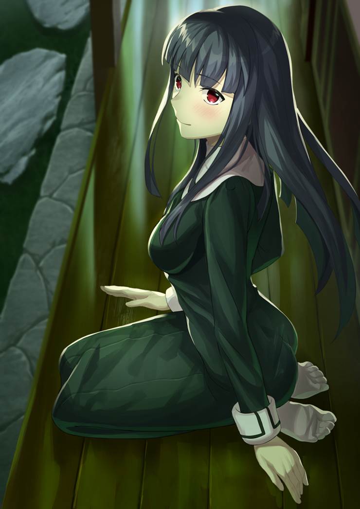 Fujino Asagami, 空之境界, 着袜足底, 外廊, foot sole