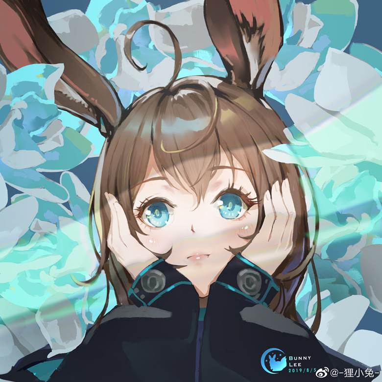 Arknights, 明日方舟, Amiya, 阿米娅（明日方舟）, beautiful girl, young girl, bunny ears, 可爱, flower, 兔子