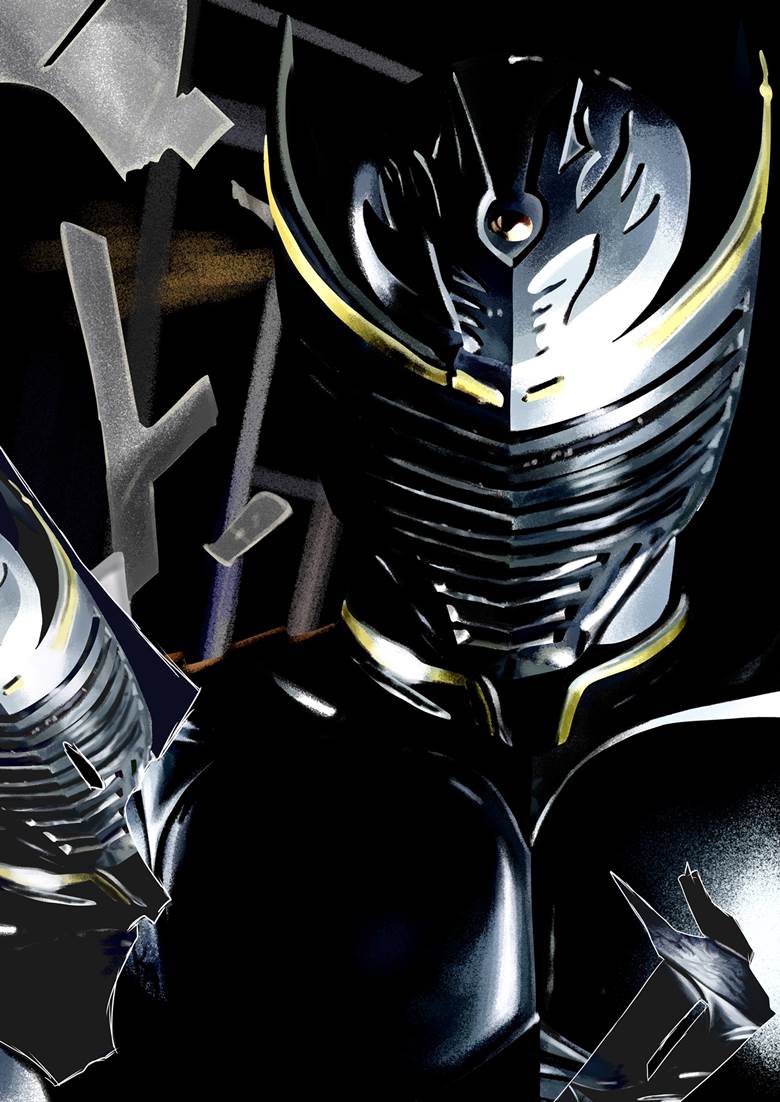 仮面ライダーリュウガ ぴろぴろ的假面骑士插画图片 Bobopic