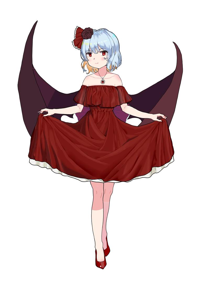 东方, 蕾米莉亚, 东方Project, 蕾米莉亚·斯卡蕾特, 高跟鞋, strapless dress