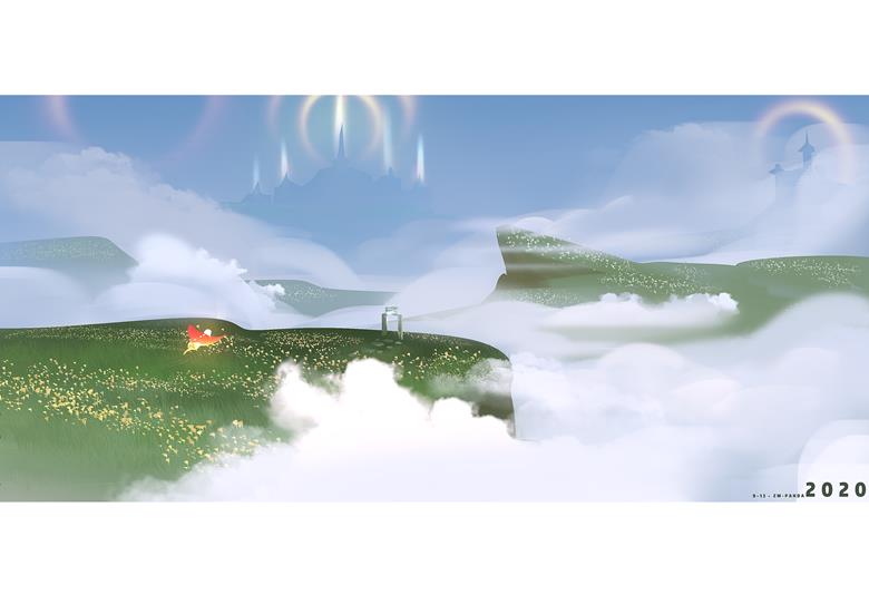 creation, illustration, 风景, drawing on board, 东方, avatar, wallpaper, scenery, Sky: Children of the Light