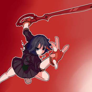 Ryuko in Action (Old)|DOPPEL的制服插画图片