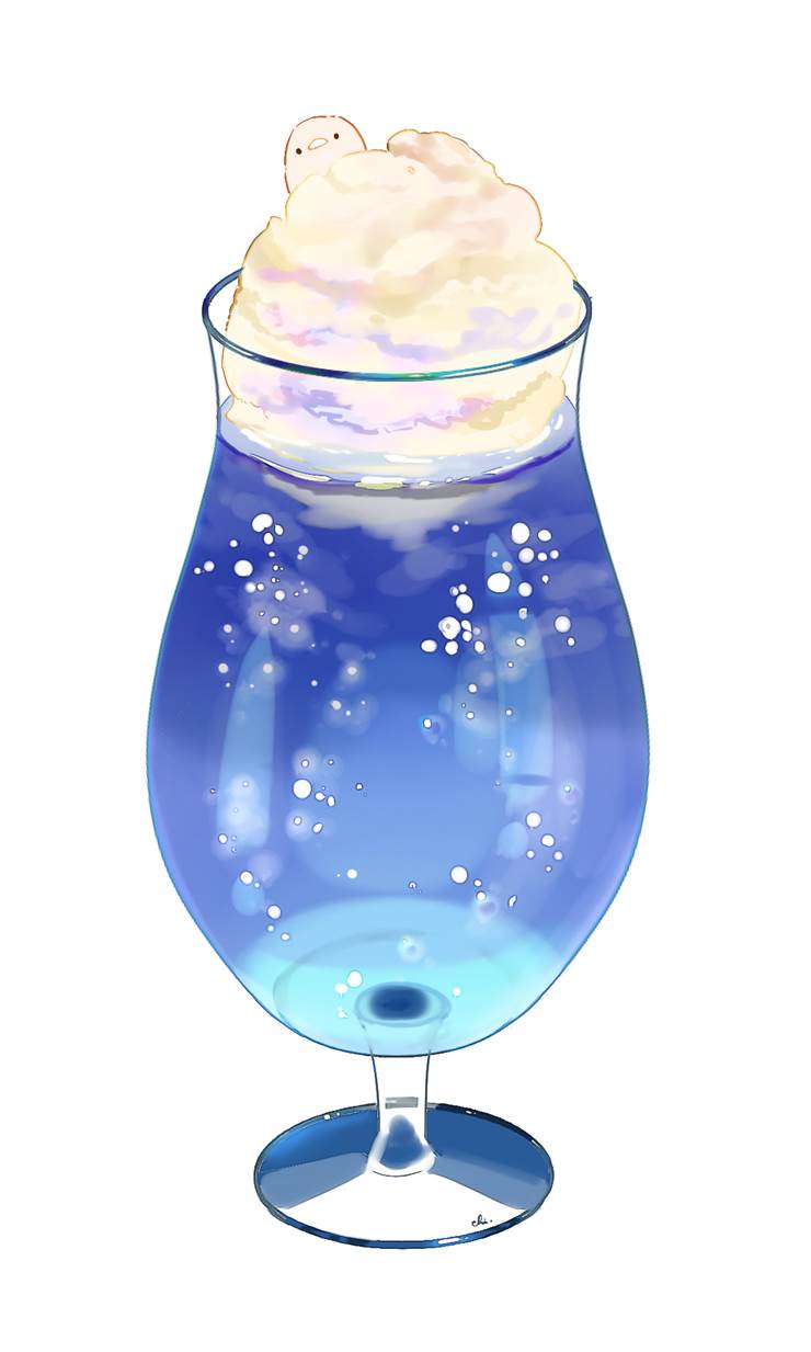 原创, 甜点小鸡, 玻璃之中, ice cream soda, 食物5000收藏, 原创5000users加入书籤