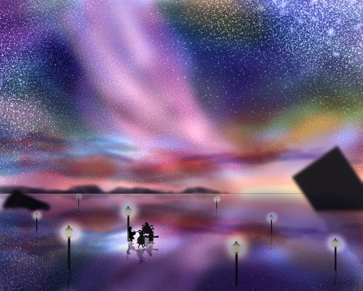 镜面宇宙.uyuni|ハイパーID的Pixiv风景壁纸插画图片