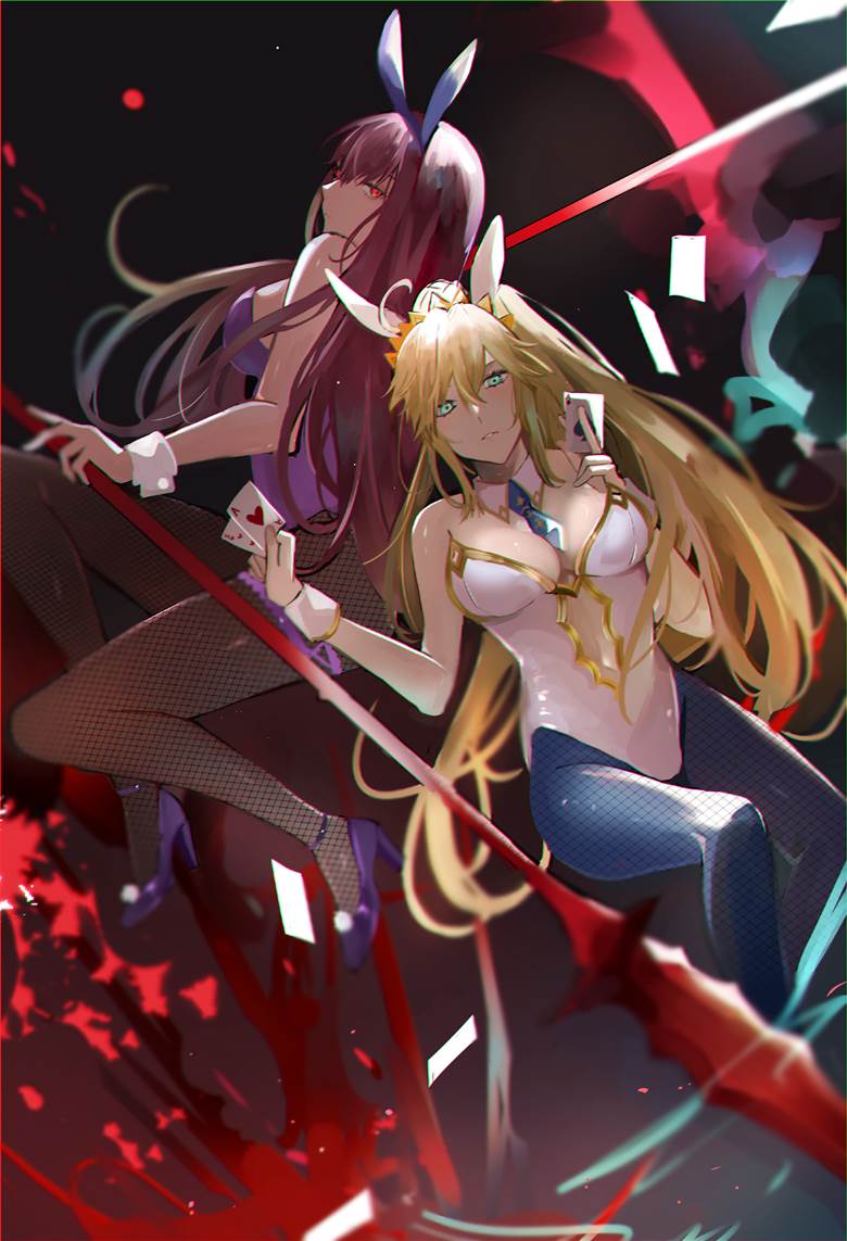 泳装狮子王, 兔女郎, 阿尔托利亚·潘德拉贡, Fate/GO1000users加入书籤, 斯卡哈（Fate）, 穿刺兔女郎, 阿尔托利亚·潘德拉贡(lancer)