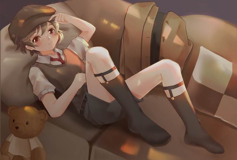 正太, 男孩子, young boy, Shota, socks and garter belt, 涂鸦, rib socks