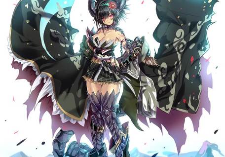 拟人化, 魔物猎人, 龙娘, 哥特萝莉, Monster Hunter 1000+ Bookmarks, Japanese lolita, dragon girl