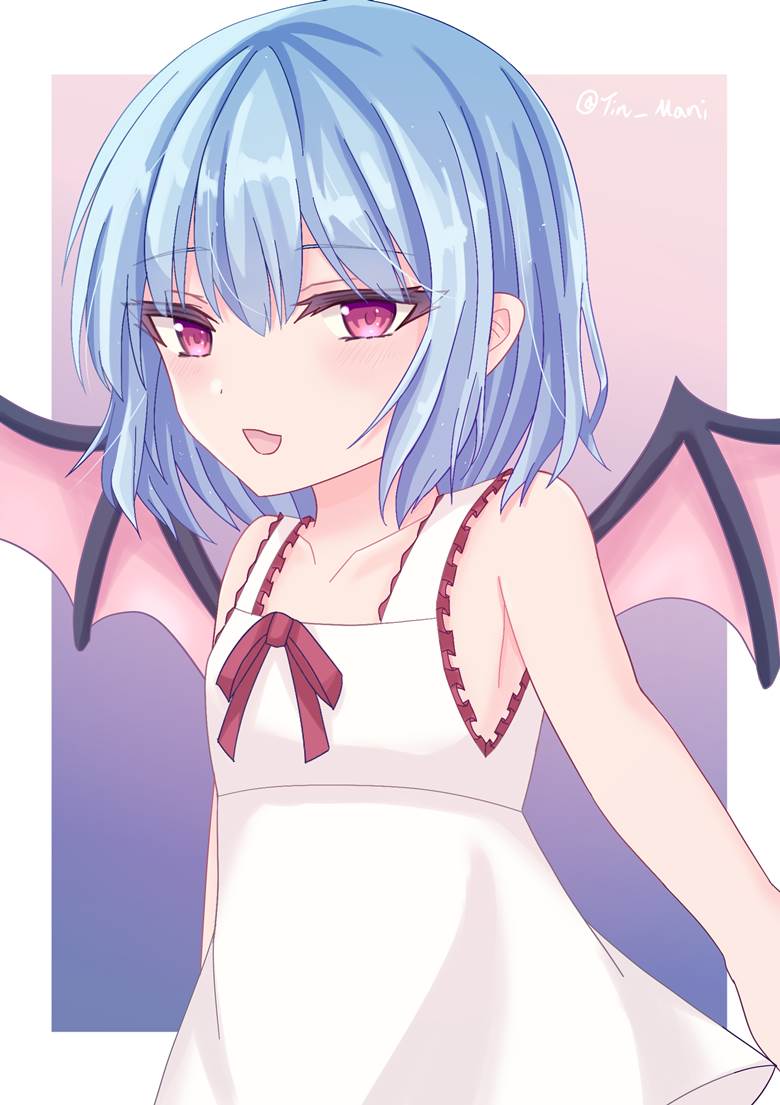 东方, 蕾米莉亚·斯卡蕾特, 东方红魔乡, 萝莉, blue hair, 蕾米莉亚, 女孩子