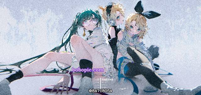 クリプトン年少组,初音未来,卧槽好帅,镜音连,镜音铃图片
