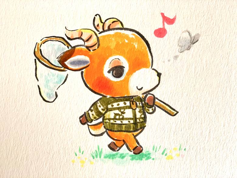 copic马克笔, sketchbook, analog illustration, 手绘, 动物之森系列, 集合！动物森友会！, 动森