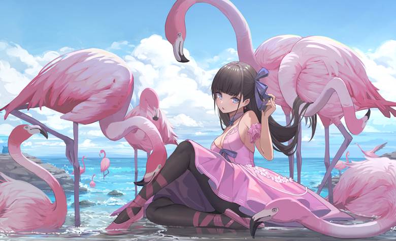 Flamingo|Nekojira的Pixiv少女插画图片