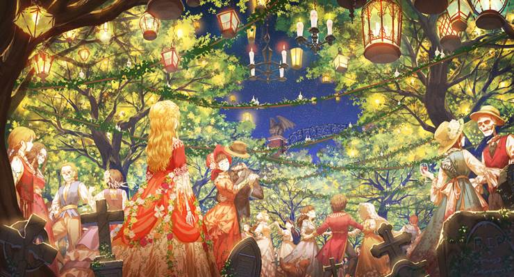 死者の宴|Sora的Pixiv风景壁纸插画图片