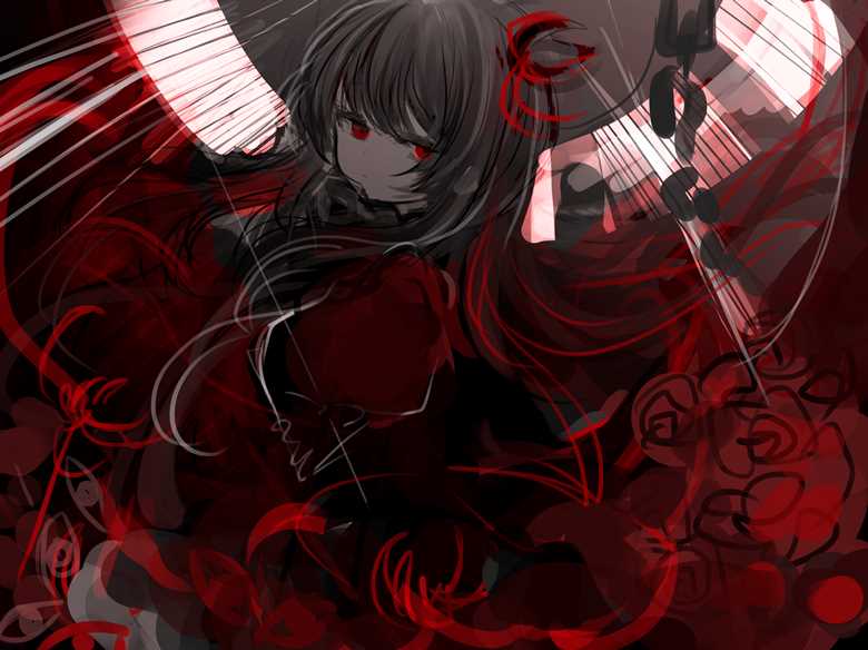 女孩子, 初音未来, 哥特萝莉, gothic, dark fantasy, 二次创作, Vocaloid