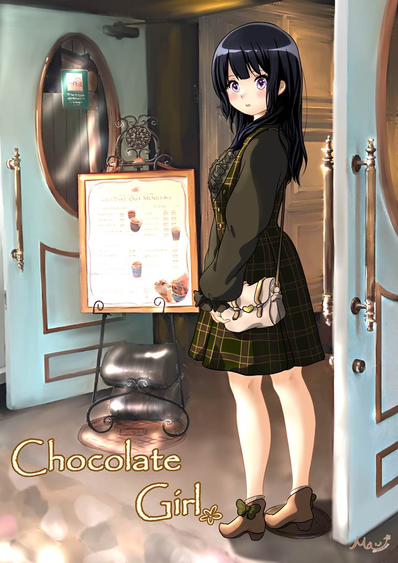Chocolate girl|ｍａ(\u0027\u0027)的秋天美景插画图片