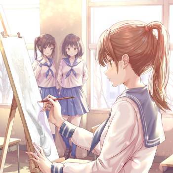 憧れ|HIROKAZU的pixiv女高中生插画图片