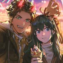 这样的神仙颜值人物画好喜欢呀