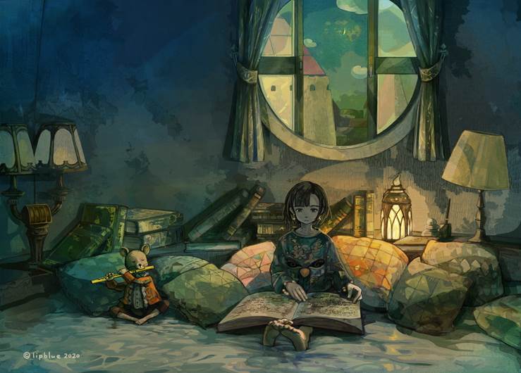 与生俱来的孤独感_P站画师くちびる作品集精选_ID114886