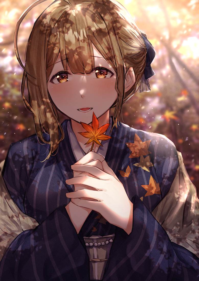 偶像大师 闪耀色彩, ShinyMas, Chiyuki Kuwayama, 偶像大师1000users加入书籤, autumn leaves, 和服