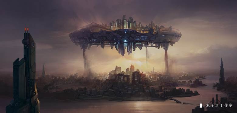 未来都市|木子岚工作室的pixiv风景插画图片