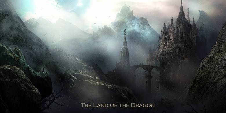 The Land of the Dragon 竜の地|gehn（ゲーン）的pixiv奇幻风景插画图片