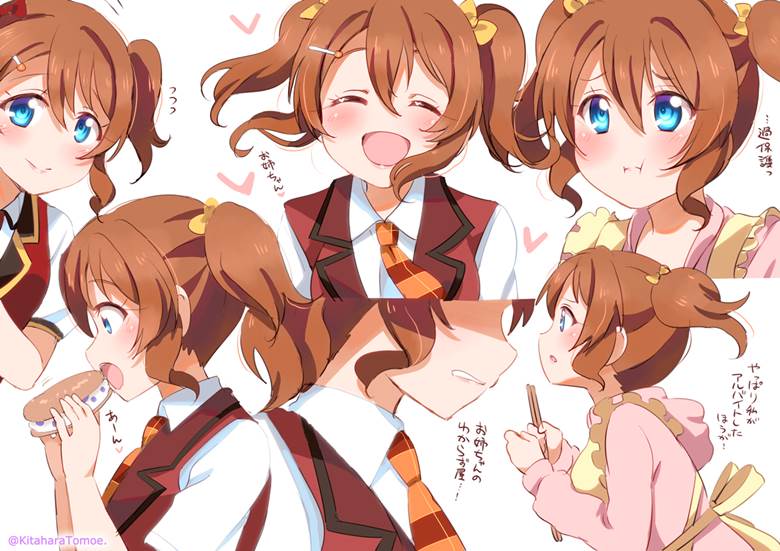 近江遥ちゃん表情集 きたはらともえ 鬱 的lovelive插画图片 Bobopic