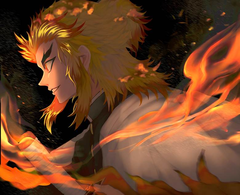 炼狱杏寿郎, 鬼灭之刃, purgatory, Demon Slayer: Kimetsu no Yaiba 1000+ bookmarks