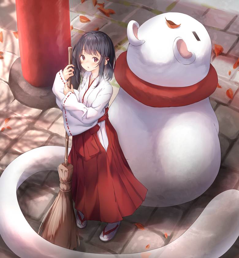 碧蓝幻想, 十二神将(碧蓝幻想), Vikala, miko, shinto shrine, rat, Granblue Fantasy 1000+ bookmarks