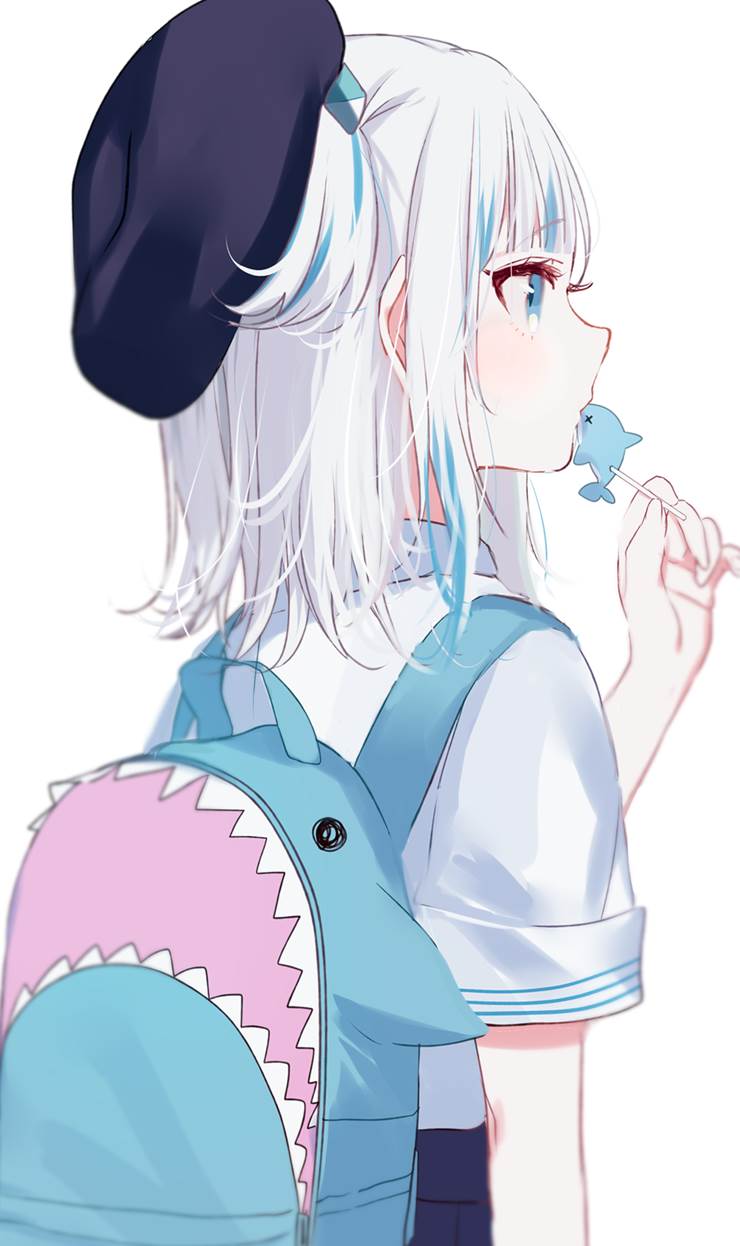 虚拟主播, Hololive, 噶呜·古拉, cat ears, 虚拟YouTuber 30000收藏