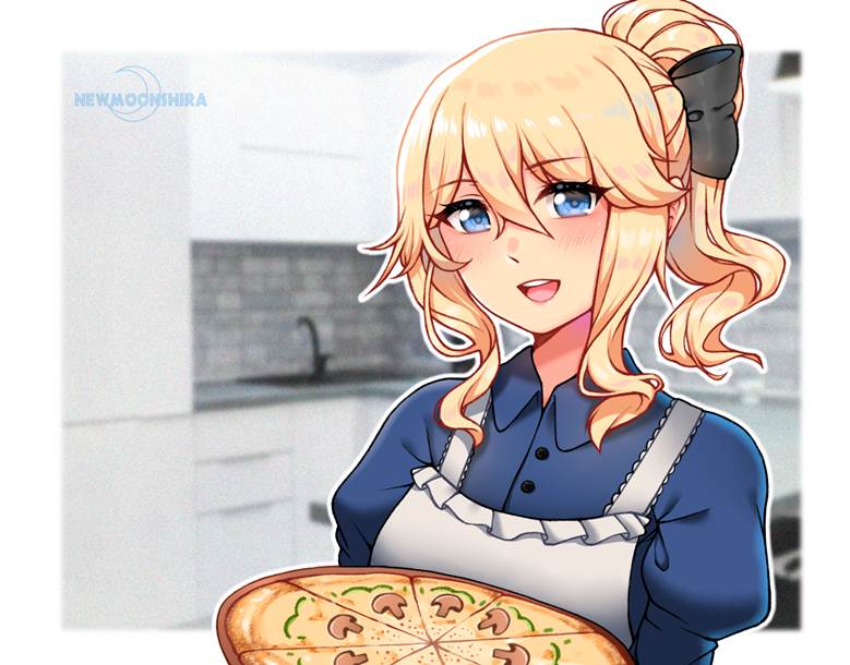 Jean is cooking pizza|newmoonSHIRA的原神插画图片