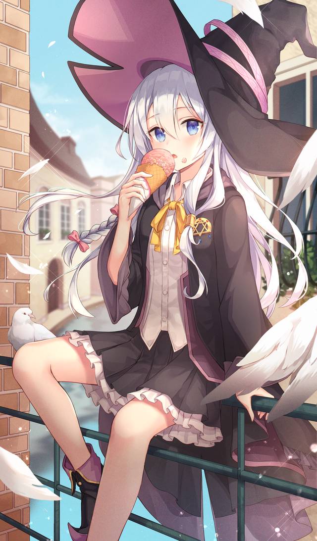 魔女之旅, 女孩子, beautiful girl, 伊蕾娜, witch, 白发