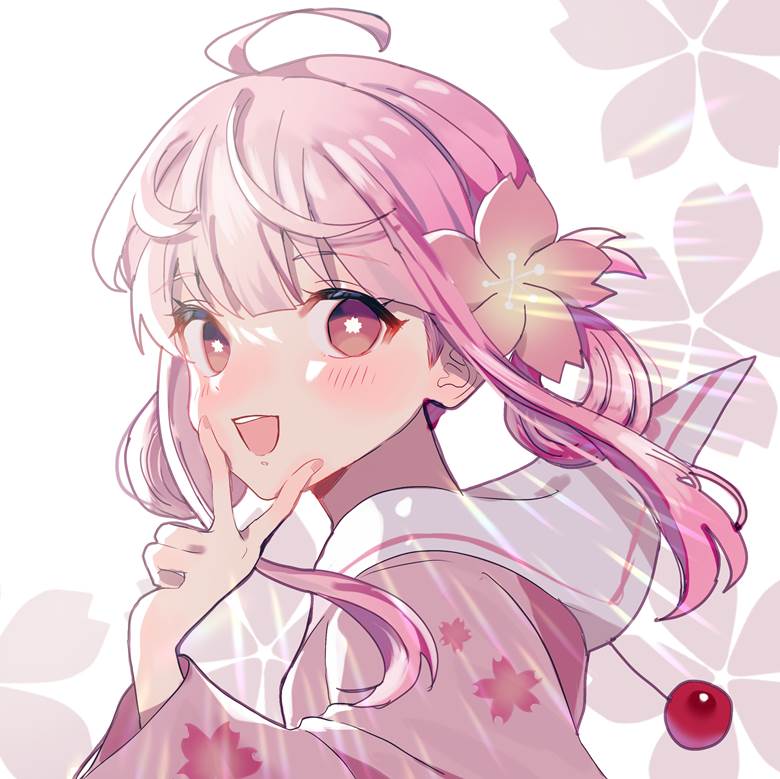 さくらちゃん|UsaRis的樱花花瓣插画图片