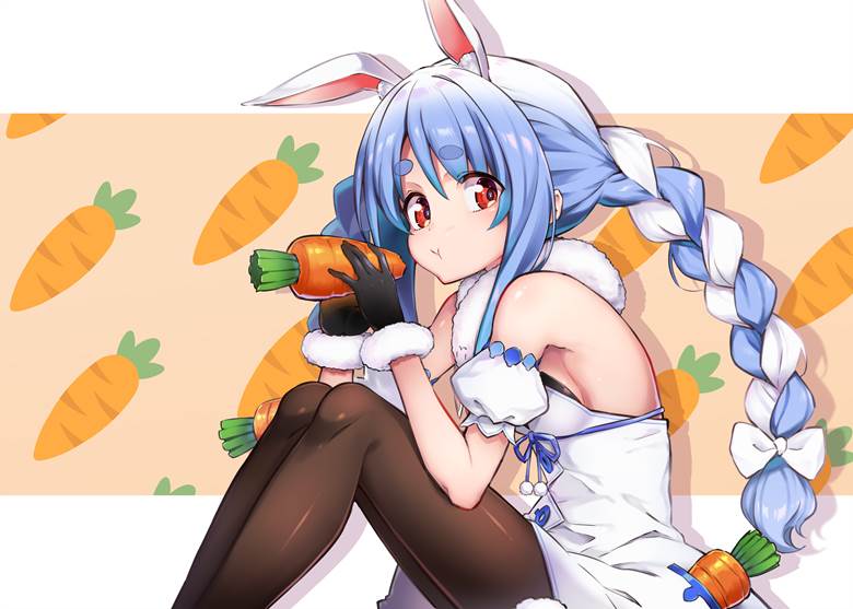 兔田饥饿|插画师タカはん的可爱兔女郎插画图片