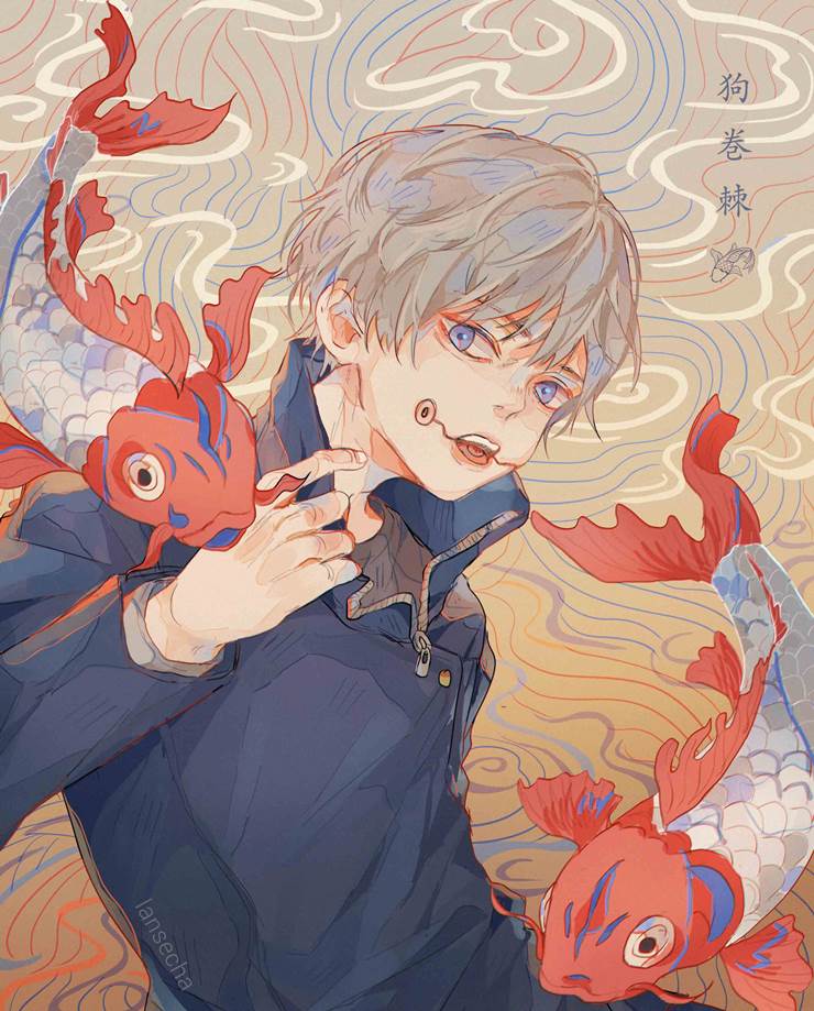 插画, sketch, 狗卷棘, Jujutsu Kaisen