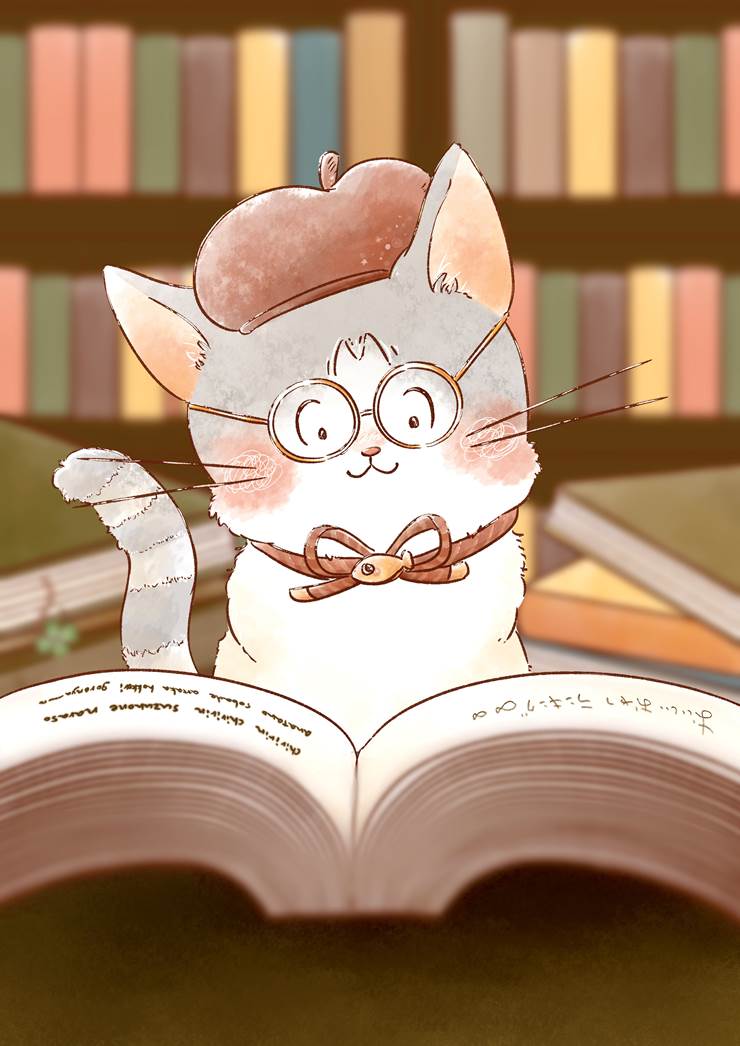 喜欢的时间|插画师みっちゃんお绘かきぱれふる的猫类动物插画图片