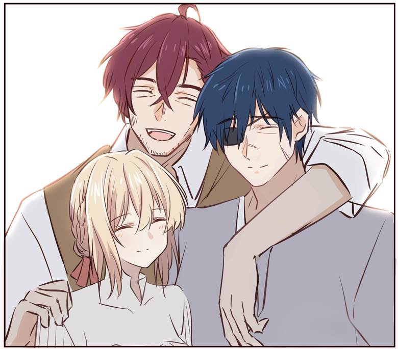 Violet Evergarden, Gilbert/Violet, Gilbert Bougainvillea, Claudia Hodgins, Violet Evergarden