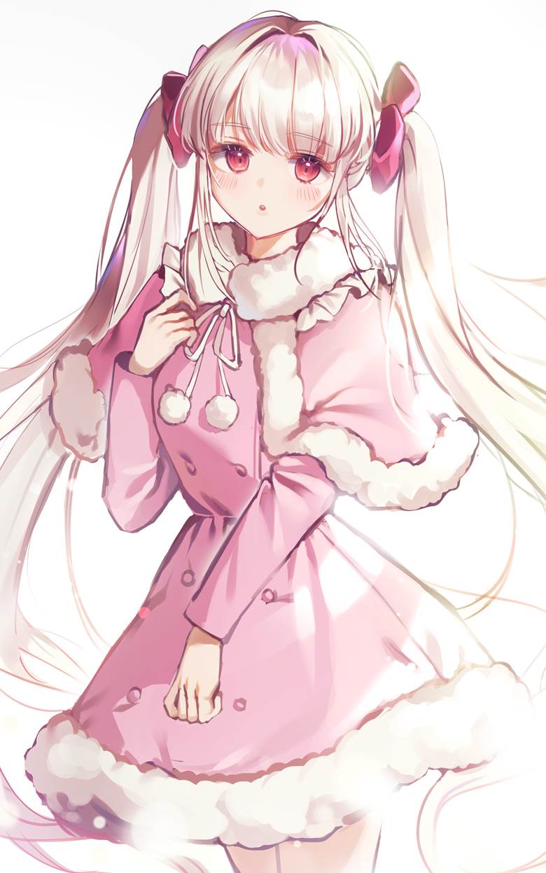 girl, young girl, original, lolita dress, twin ponytails, dress, ribbon, Original 100+ bookmarks