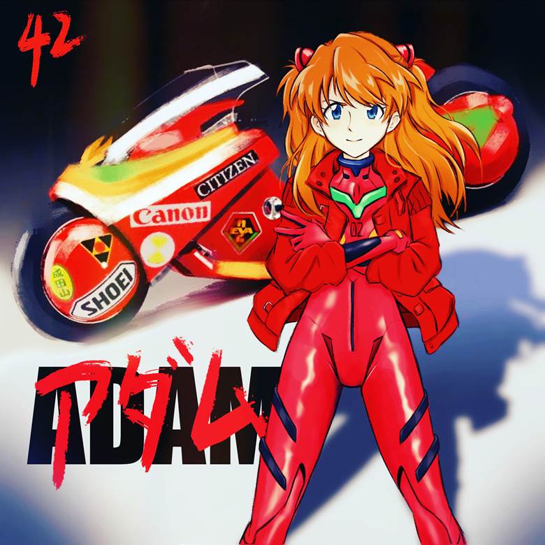 eva, 新世纪福音战士, 惣流·明日香·兰格雷, 式波·明日香·兰格雷, 阿基拉, crossover 100+ bookmarks