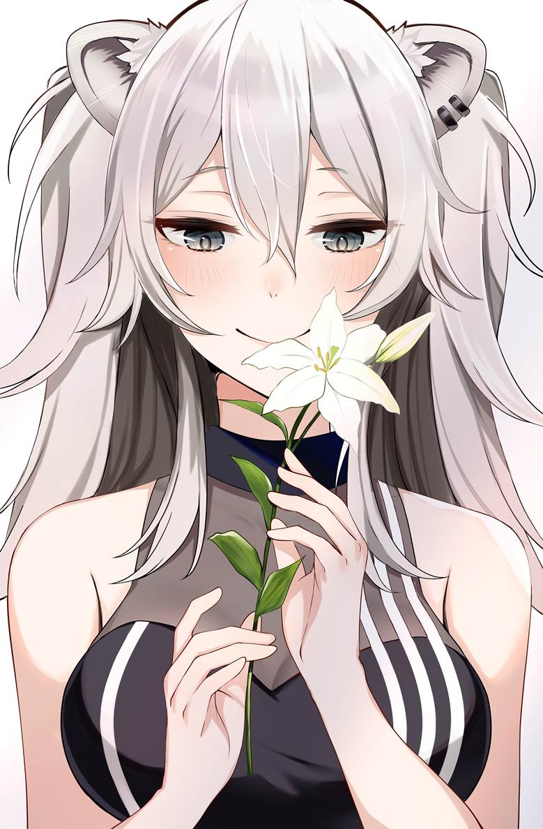 狮白ぼたんと白百合|rei的pixiv美少女插画图片