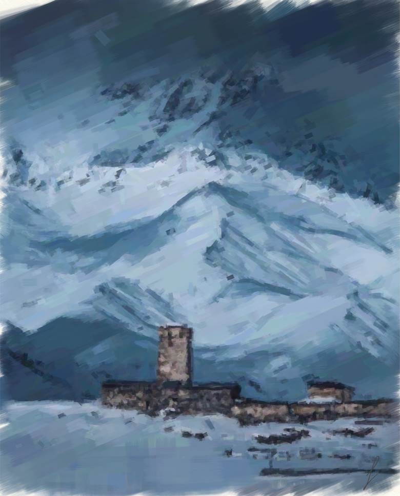 群山中的鹰斯大林诞辰纪念|亲爱的谢廖沙的冬天下雪插画图片