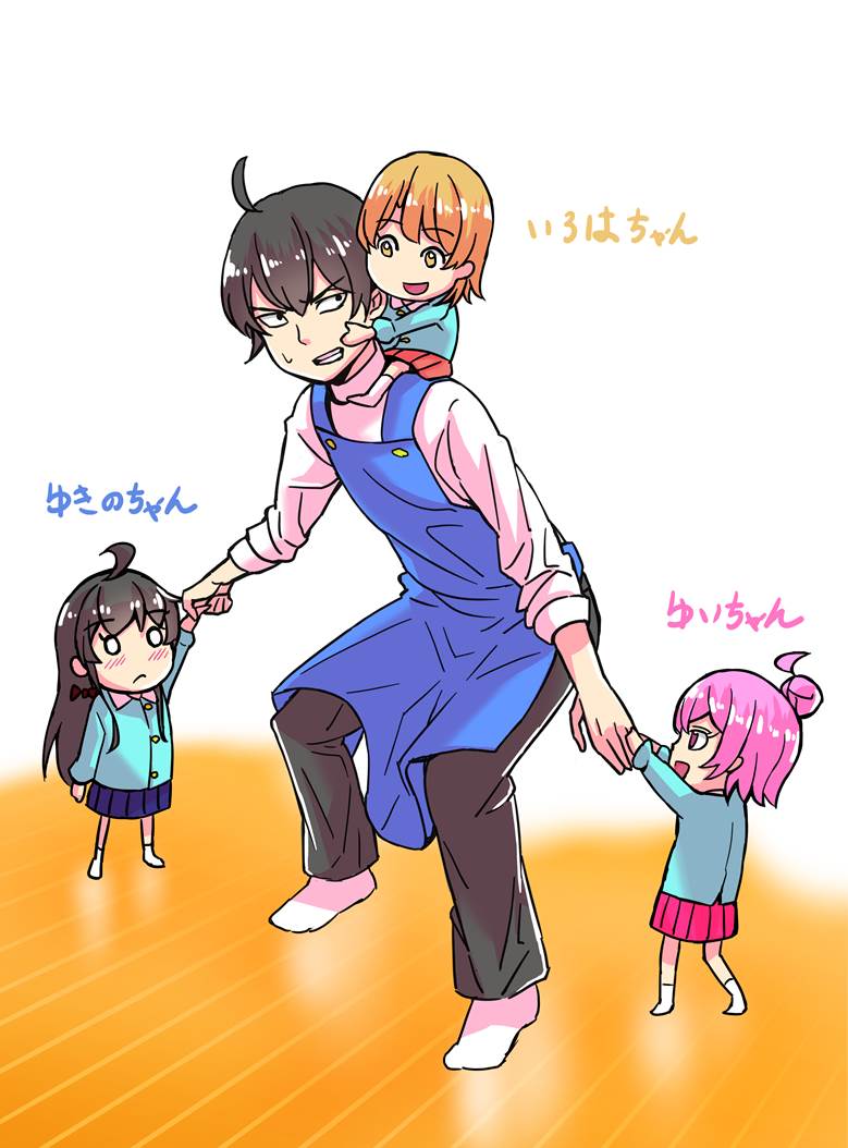 女孩子, 春物, 果然我的青春恋爱喜剧搞错了。, uniform, 雪之下雪乃, 黑长直, Yui Yuigahama, 一色彩羽, little girl