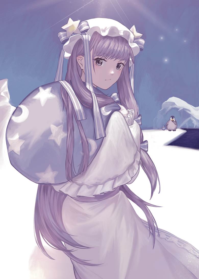 东方Project, 帕秋莉, 帕秋莉·诺蕾姬, 2020年圣诞节, 圣诞节, Antarctic, 企鹅