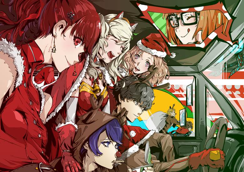 高卷杏, 雨宫莲, 新岛真, Haru Okumura, 芳泽霞, Yusuke Kitagawa, 坂本龙司, 佐仓双叶, 女神异闻录5, 圣诞节