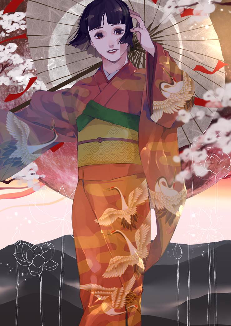 浪漫贯彻始终，《千年女优》pixiv插画图片