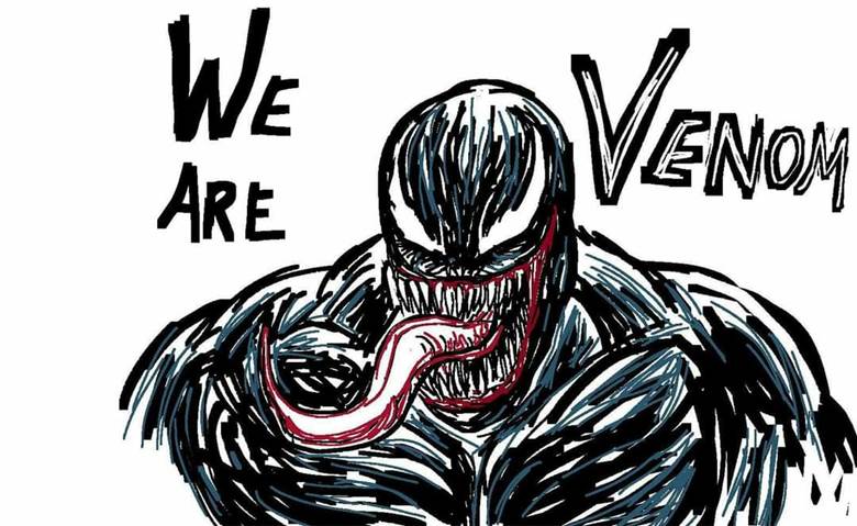 Venom|白金星火的毒液Venom同人插画图片
